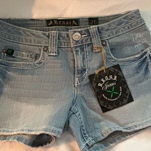Women's Light Blue Jean Shorts